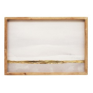 VIP Wood 19.5 in. Brown Abstract Art Print Frame - 1 of 2