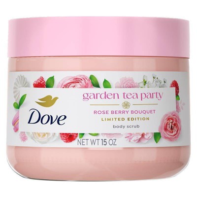 Dove Beauty Garden Party Body Scrub - Rose Berry Bouquet - Limited Edition - 15oz
