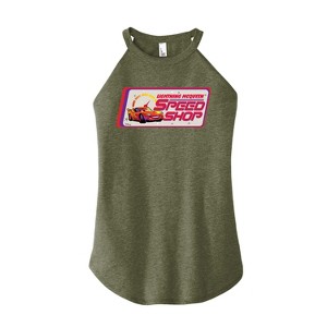 Women's - Disney - Lightning McQueen Speed Shop Graphic High Neck Tank - 1 of 3
