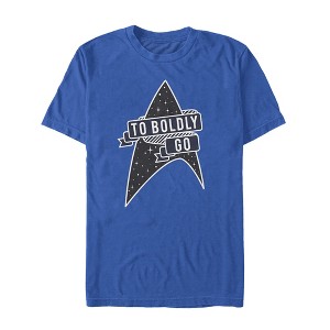 Men's Star Trek To Boldly Go Starfleet T-Shirt - 1 of 4