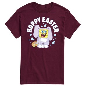 Men's - SpongeBob Squarepants - Hoppy Easter Bunny Spongebob Short Sleeve Graphic T-Shirt - 1 of 4