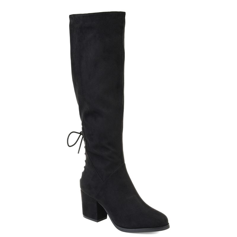 Journee Collection Womens Leeda Tru Comfort Foam Block Heel Knee High Boots, 1 of 11