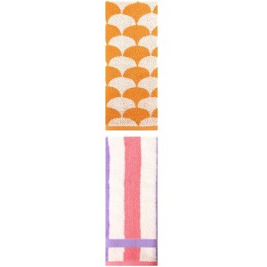 REGALWOVEN Geometric Cotton Soft Absorbent Decorative Hand Towel Set for Bathroom 13" x 29" 2 Pcs - 1 of 4