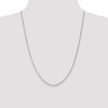 Black Bow Jewelry 1.3mm 10k White Gold Polished Singapore Chain Necklace - 2 of 4