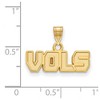 Black Bow Jewelry 10k Yellow Gold Tennessee Volunteers NCAA Small Pendant - 3 of 4