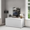 Basicwise Wooden Storage Box, Organizer and Bench Perfect Furniture to Add Accent in Entryway and keep Shoes, Bedroom Bench, Playroom Storage - 4 of 4