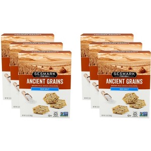 Sesmark Rice Cracker Ancient Grain Sea Salt - Case of 6 - 3.5 oz - 1 of 2