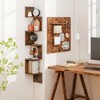 Tangkula 5-Tier Corner Shelf Wall Mount Floating Corner Bookshelf Industrial Corner Ladder Shelf - 4 of 4