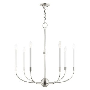 Livex Lighting Clairmont 7 - Light Chandelier in  Brushed Nickel - 1 of 1