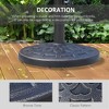 MOEPISY 17 inch 26 lbs Round Resin Umbrella Base Stand Market Parasol Holder - 4 of 4