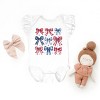 The Juniper Shop Coquette Bow Chart Stars And Stripes Flutter Sleeve Bodysuit - 2 of 4