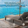 FURNIinspire Patio Chaise Lounges lounge chair with 5 Levels Adjustable Backrest, Suitable for courtyard, garden, light brown, 75“*23"*11.26" - 4 of 4