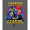 JLA Justice League Heroes Youth Boys Charcoal Gray T-Shirt - 2 of 3