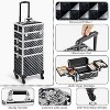 Yaheetech 4-In-1 Aluminum Rolling Cosmetic Makeup Train Cases - 3 of 4