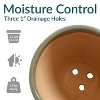 Sunnydaze Resort Outdoor/Indoor High-Fired Glazed UV- and Frost-Resistant Ceramic Flower Pot Planter with Drainage Holes - 4 of 4
