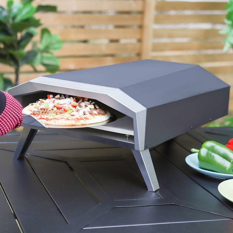 Captiva Designs E02GR011 Propane Gas Outdoor Pizza Oven - Black, 4 of 12