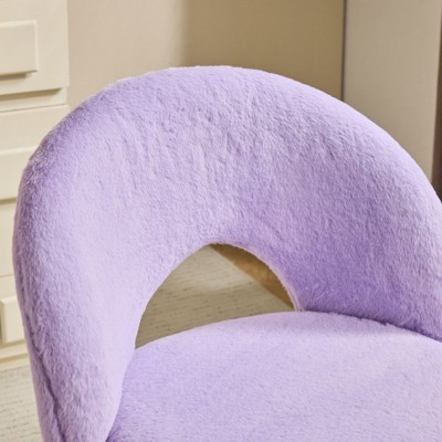 Karl Home |Taro Purple 21 inch W Small Office Chair Task Chair With Wheels