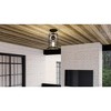 Urban Ambiance Luxury Farmhouse Outdoor Ceiling Light 11.625''H x 8.5''W,  Midnight Black Finish,  Henderson Collection, UHP1305 - 3 of 4