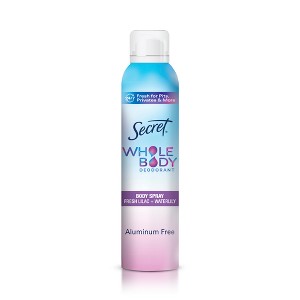 Secret Whole Body Aluminum Free Deodorant Spray - Lilac & Waterlily - 3.5oz - 1 of 4