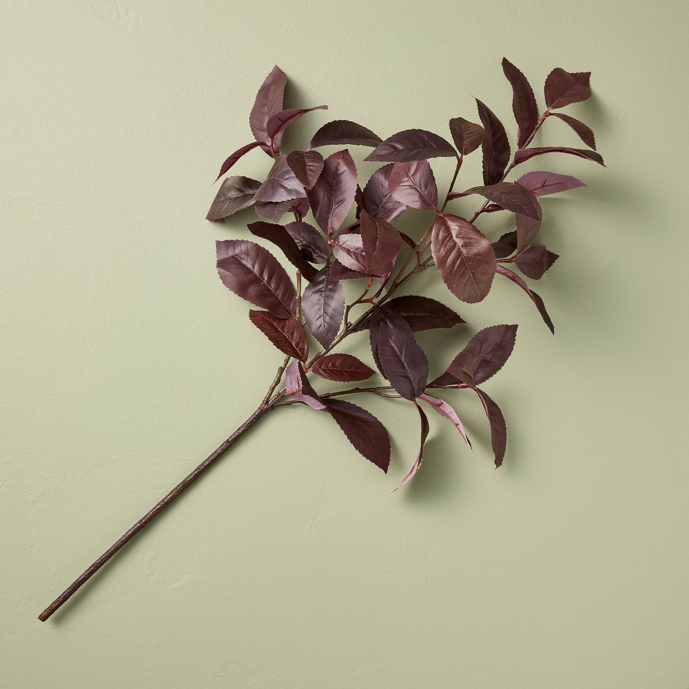 Perfect for Autum - Black Plum Leaf Artificial Fall Stem
