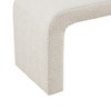 LIVN CO. Boucle Cream Accent Bench - 4 of 4