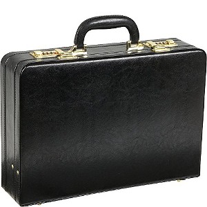Amerileather Expandable Executive Faux Leather Attache Case (#2893-9) - 1 of 4