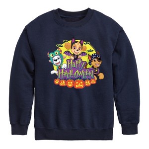 Boys' - Paw Patrol - Happy Halloween Graphic Long Sleeve Fleece Sweatshirt - 1 of 4