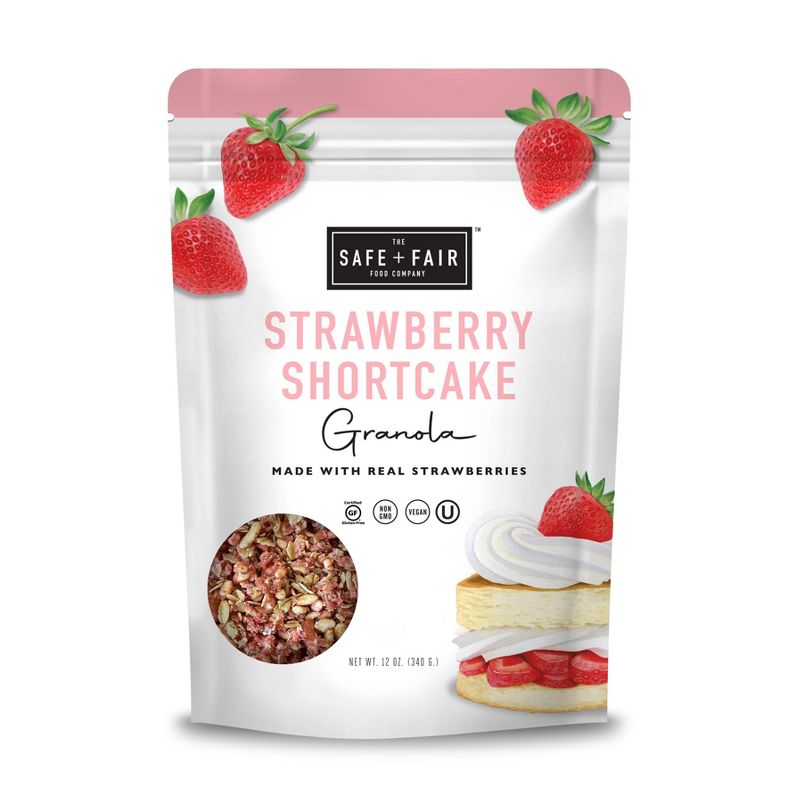 Safe+Fair Strawberry Shortcake Granola - 12oz, 1 of 7