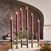 6ct Taper Adjustable Brass Candelabra - Hearth & Hand™ with Magnolia - 2 of 3