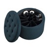 Designs4Comfort Round Shoe Ottoman - Breighton Home - 3 of 4