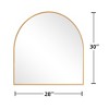 Wooakway Arch Metal Bathroom Vanity Mirror Decorative Framed Mirror Wall Mounted Mirror for Living Room Bedroom Entryway - 4 of 4