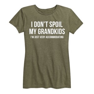 Women's - Instant Message - I Don't Spoil My Grandkids Short Sleeve Graphic T-Shirt - 1 of 4
