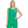 Collections Etc Flattering Stretch Knit Sleeveless Tank Top - 3 of 4