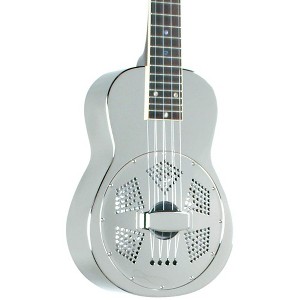 Recording King RU-998 Metal Body Resonator Ukulele Nickel-Plated - 1 of 4
