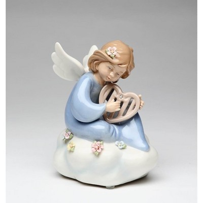 Ceramic Angel with outlet harp