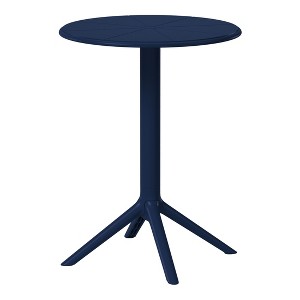 WestinTrends Playa 23.5" Outdoor Polypropylene Resin Round Patio Bistro Dining Table for 2 - 1 of 4