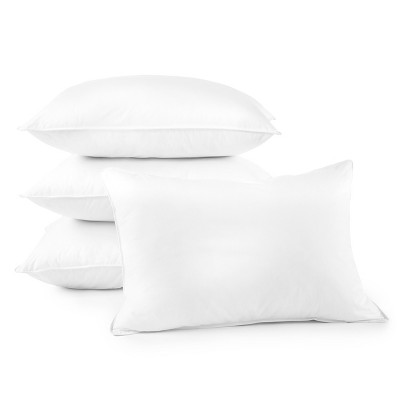 King Size White Hypoallergenic Polyester Pillow Set