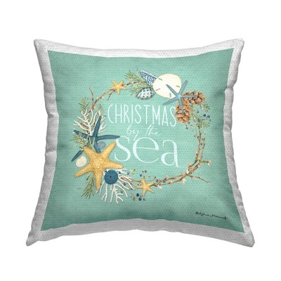 Stupell Industries Christmas By The Sea Holiday Wreath