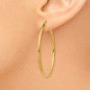 Black Bow Jewelry 2mm, 14k Yellow Gold Classic Round Hoop Earrings, 40mm (1 1/2 Inch) - 3 of 4