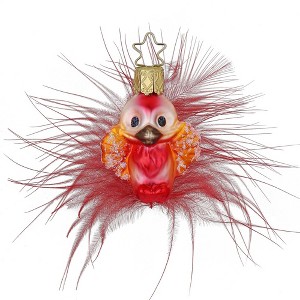 Inge Glas 2.0 Inch Hubert The Bird Ornament Spring Feather Tree Ornaments - 1 of 1