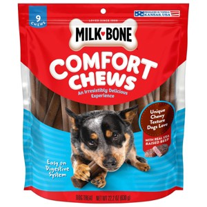 Milk-Bone Comfort Chews Beef Flavor Chewy Dog Treat - Small/Medium - 22.2oz/9ct - 1 of 4