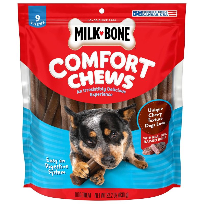 Milk-Bone Comfort Chews Beef Flavor Chewy Dog Treat - Small/Medium - 22.2oz/9ct, 1 of 7