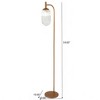 Bronze & Clear Floor Lamp – Upward-Glow Modern Classic, 110–120V Plug-In for Living Room, Bedroom or Office - 2 of 4