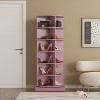 VYNXARIA Pink 360 Rotating shoe cabinet 6 layers - 2 of 4