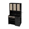 LunaLulinlk 69.29" Kitchen Pantry Storage Cabinet, Modern Buffet Cabinet with Kitchen Cart, Tall Kitchen Hutch Cabinet with Microwave Stand - 4 of 4