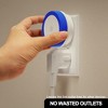 DORESshop 2-Pack 0.6W Plug-in Light Sensor Night Lights, White Housing, Blue Light with Blue Shade - 4 of 4