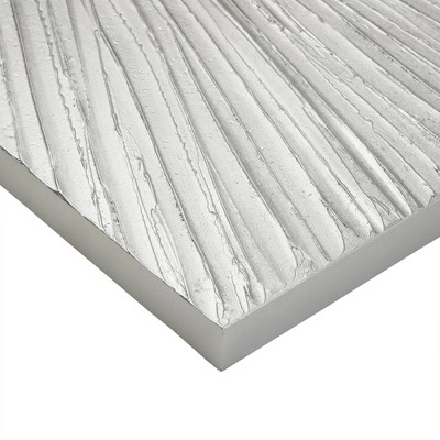 Silver Sunburst Hand Painted Dimensional Resin Wall Art Set