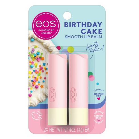 Eos Lip Balm Stick - Birthday Cake - 0.28oz :