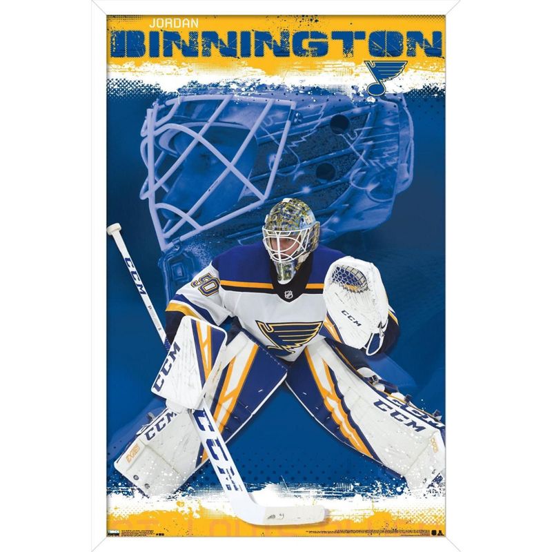 Trends International NHL St. Louis Blues - Jordan Binnington 19 Framed Wall Poster Prints, 1 of 7
