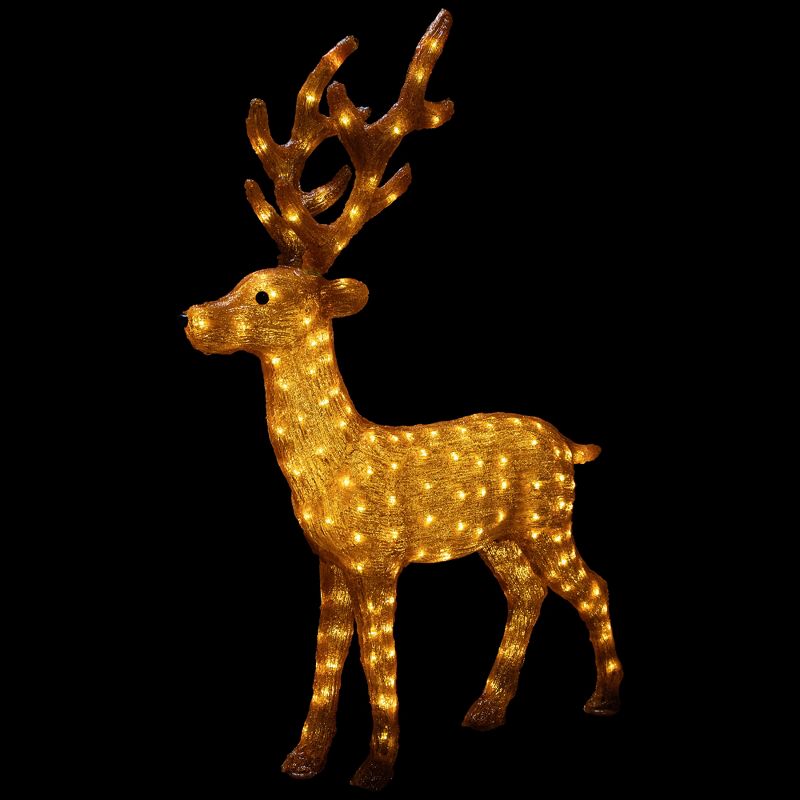 Northlight LED Lighted Commercial Grade Acrylic Reindeer Outdoor Christmas Decoration - 46", 1 of 8